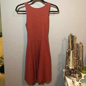 Hollister Rust Red Skater Dress Cut Out